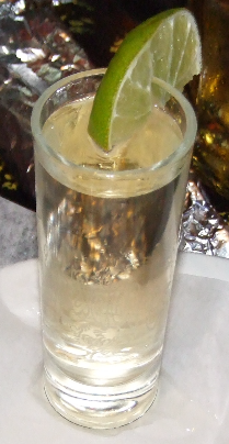 Shot of tequila