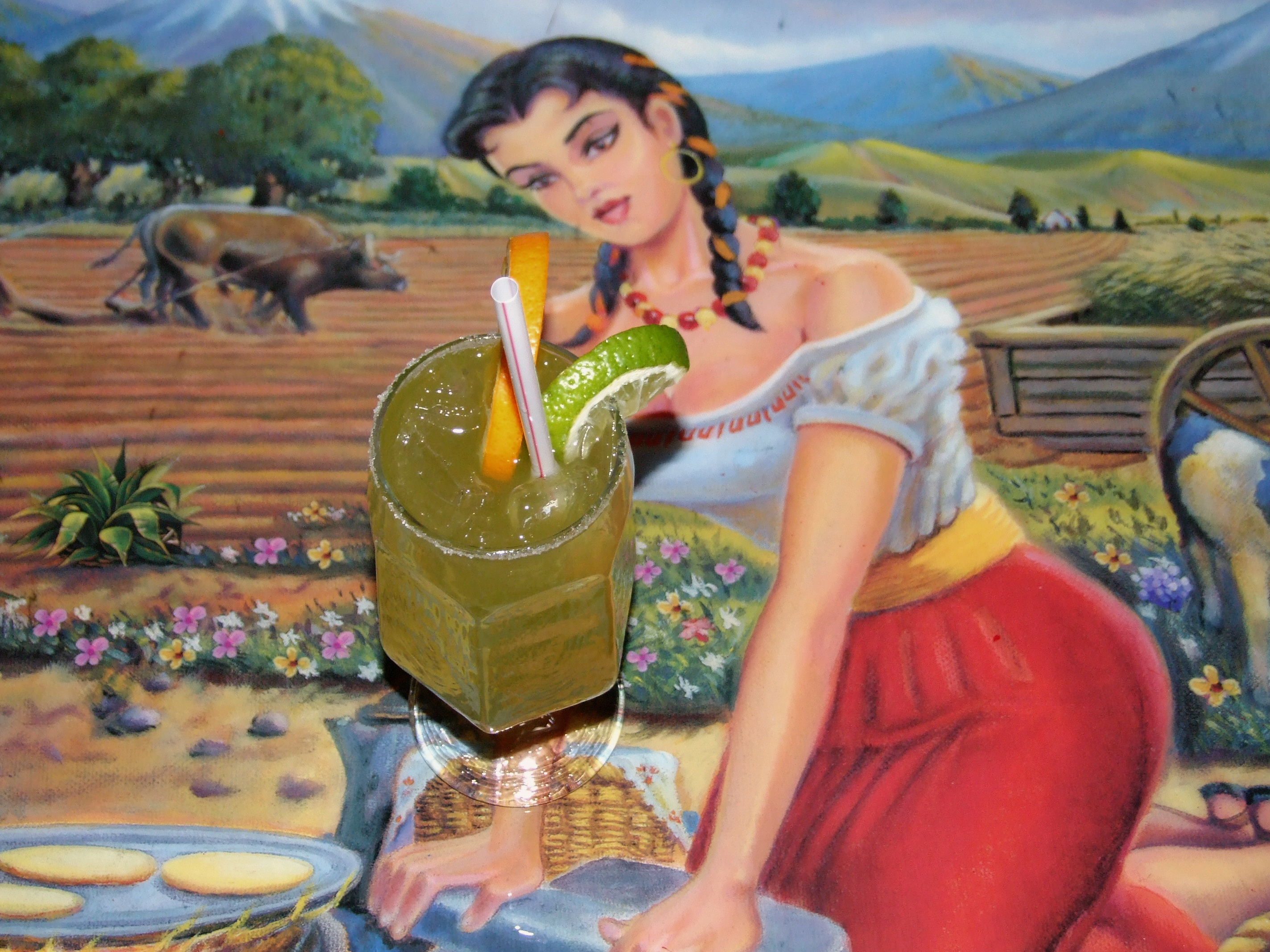 Margarita on Mexican Farm Girl Tabletop