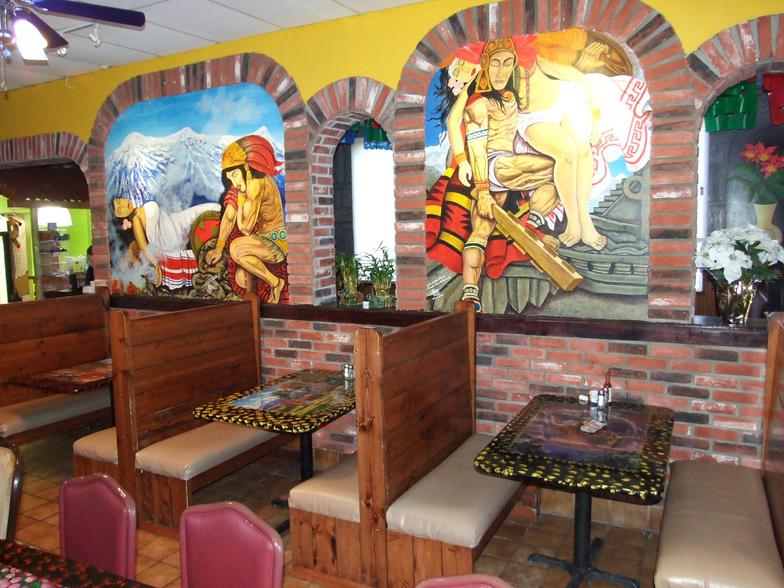 Eatery booths at Los Jimadores Authentic Mexican Restaurant